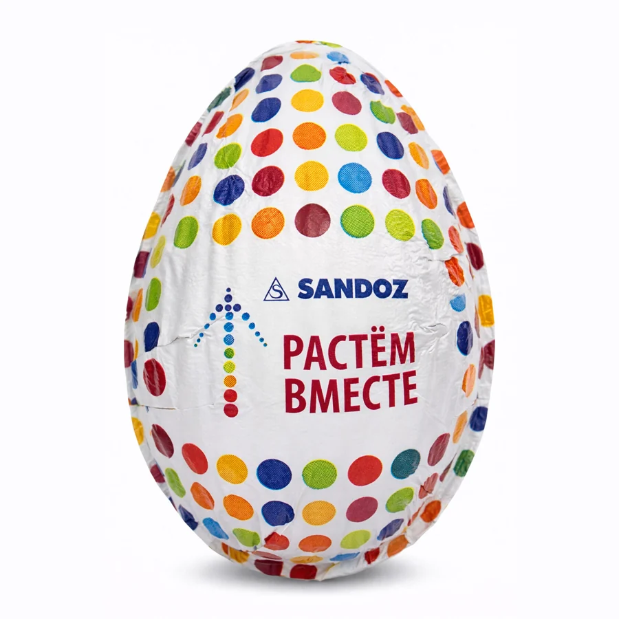 Шоколадные яйца «Sandoz»