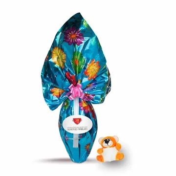 Egg with a surprise in gift packaging